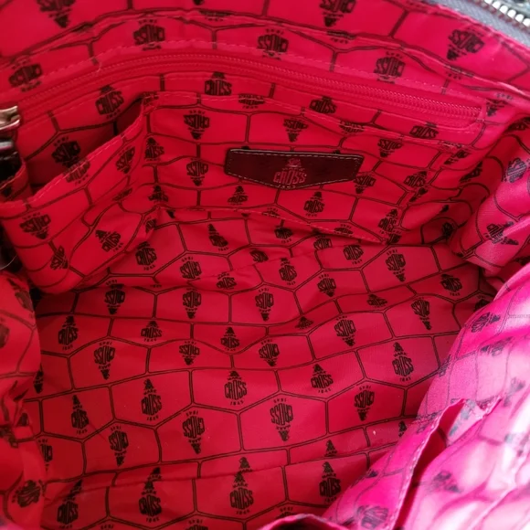 Mark Cross 1845 snakeskin print leather purse - Picture 3 of 8